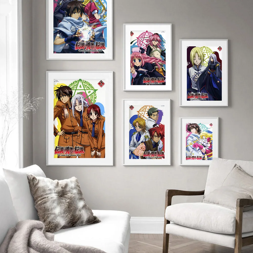 

The Legend Of The Legendary Heroes Japanese Anime Print Art Poster Cartoon Manga Wall Stickers Modern Canvas Painting Home Decor