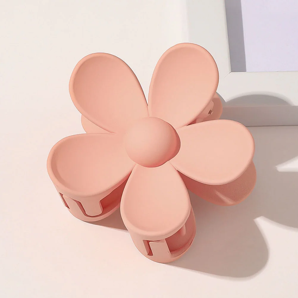 

8 Pcs Flower Hair Accessories Women Floral Claw Flower Milk Coffee Girl Abs Jaw Miss Accessories