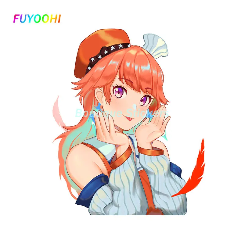 FUYOOHI Play стикеры Hololive En Авто Наклейка модная окклюзия царапина водонепроницаемое окно багажник автомобиль