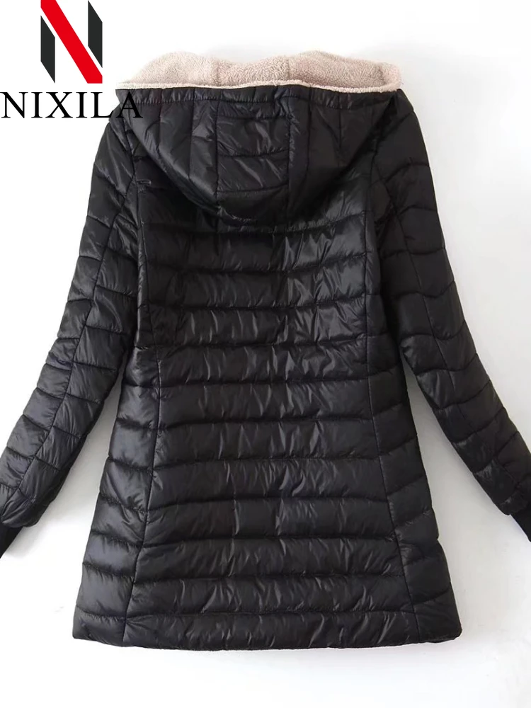 Новое осенне-зимнее пальто женские корейские модные элегантные прямые парки с