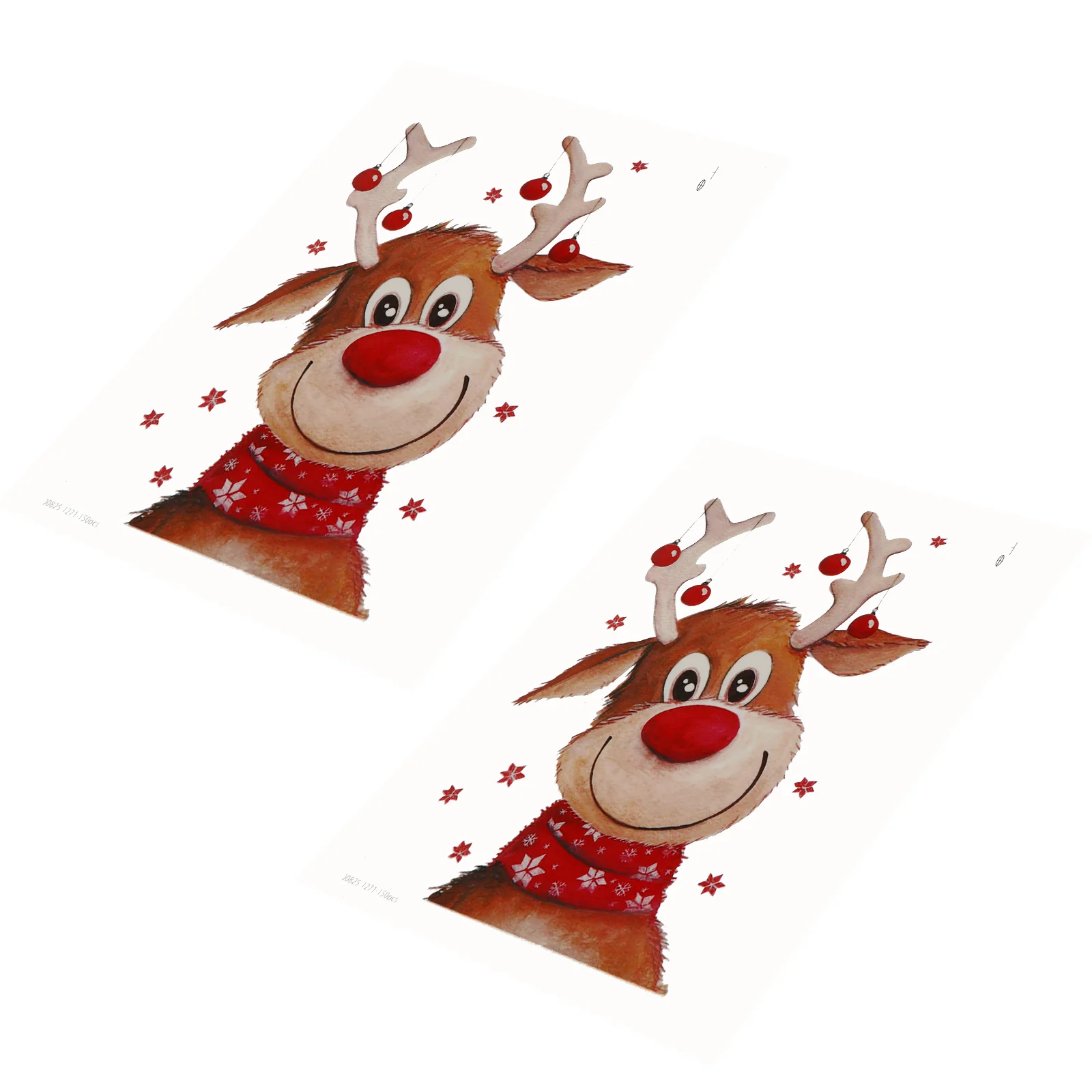 

Christmas Irontransfer Appliques Heat Patch Clothing Applique Decals Deer Stickers Sewing Sew Embroidered Xmas Elk Sticker