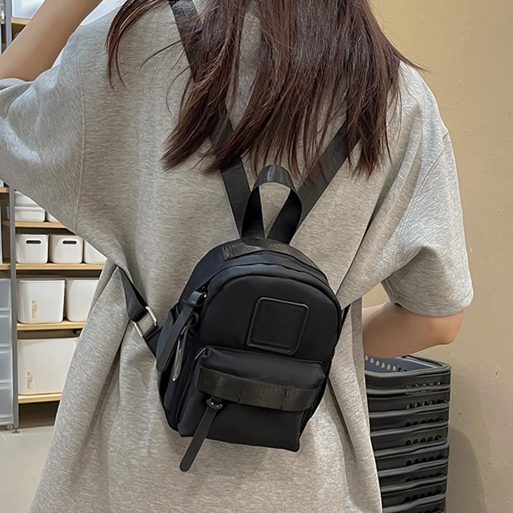 

Students Shoulder Bag Nylon Mini Handbag Multiple Pockets Lightweight Wear-resistant Waterproof Outdoor Multifunctional Supplies