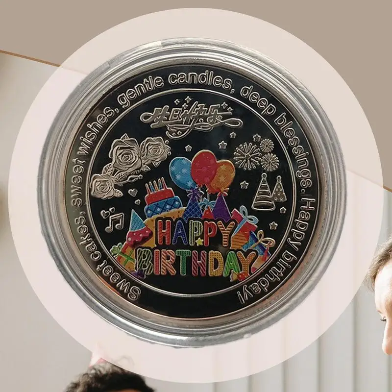 Монета-вызов с днем рождения монета на день забавная монета-вызов красочная