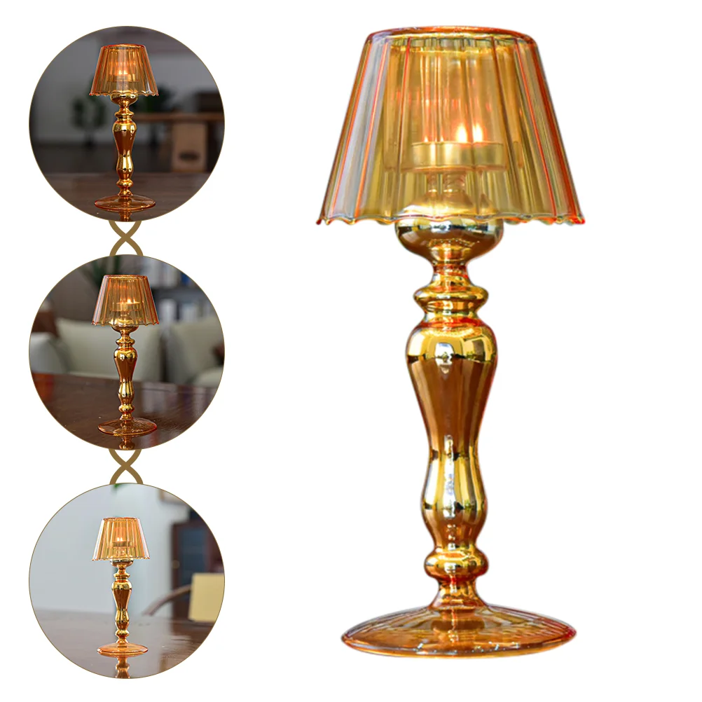 

Holderglass Tealight Candlestick Holderscandlesticks Lamp Crystal Stand Table Candelabra Desk Wedding Tall Base Set Tea Light