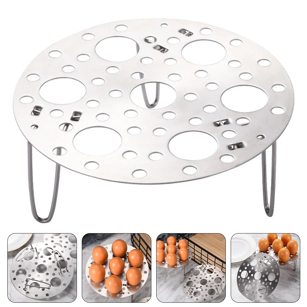 

Stainless Steel Food Steamer Kitchen Foldable Steaming Rack Egg Steamer Rack