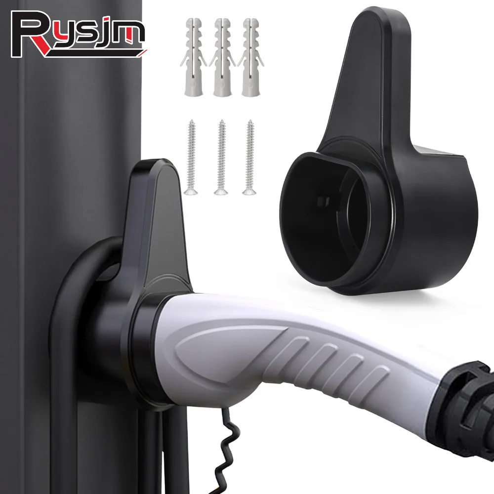 

HD EV Type 2 Charger Sturdy Holder Wall Mount Electric Car Charging Cable Organizer Electric Car Charger Holder EV Cable Socket