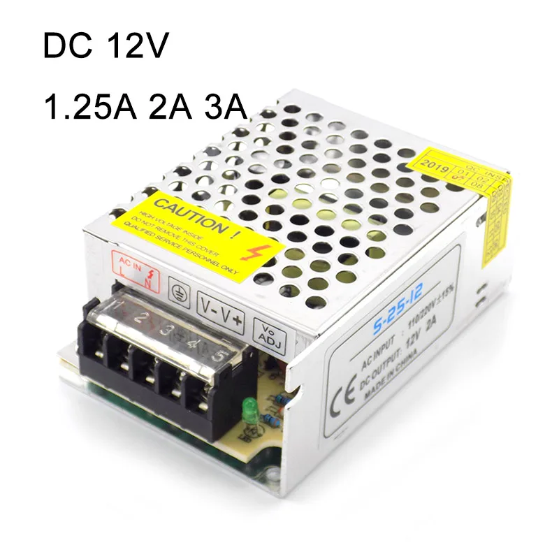 

Адаптер источника питания для светодиодной ленты, 12 В постоянного тока, 1,25 а ~ 3 А