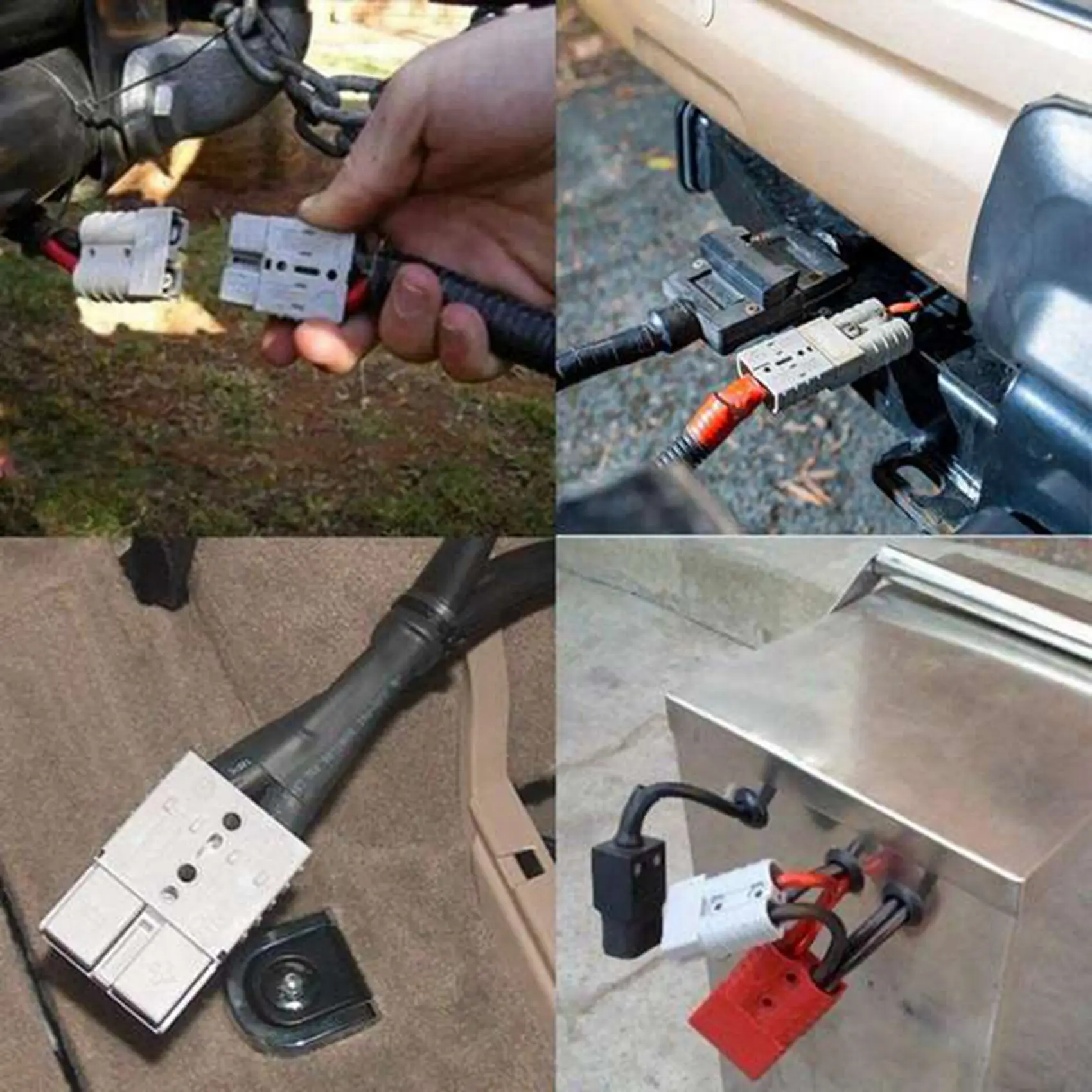 Для разъемов типа Anderson 50A 600V 6-12AWG AC/DC электроинструмент для 6AWG сплошные клеммы с