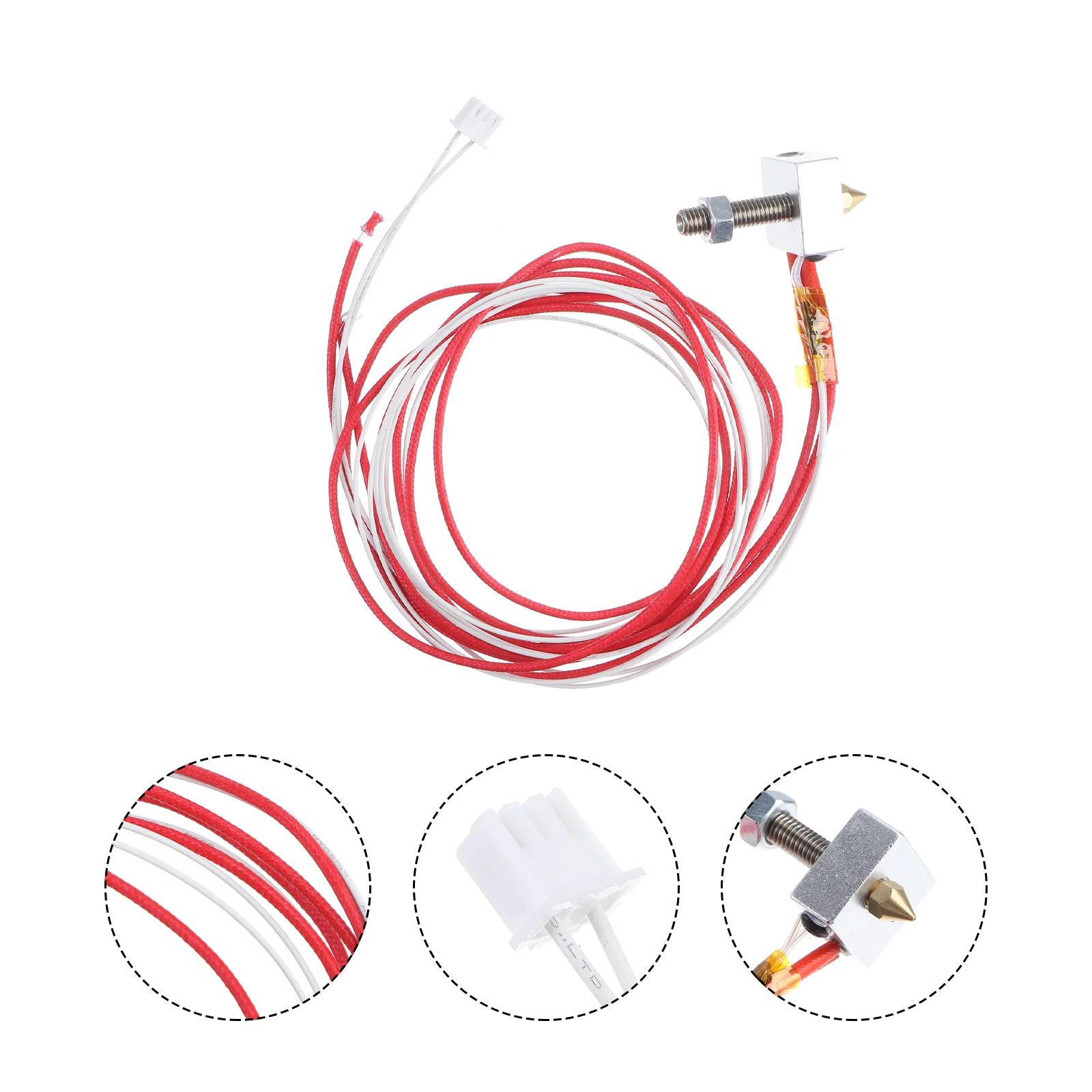 

Nozzle Extruder Thermocouple Head Hot 3D I3 End 0. 4Mm Accessory 12V Premium Printe
