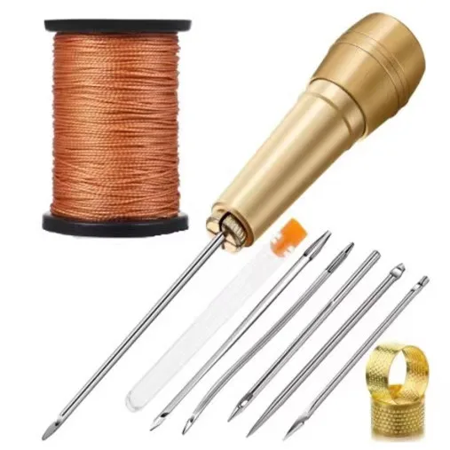 

(10 шт./набор) инструмент для ремонта обуви с крючком, шило, игла для вязания крючком, набор аксессуаров