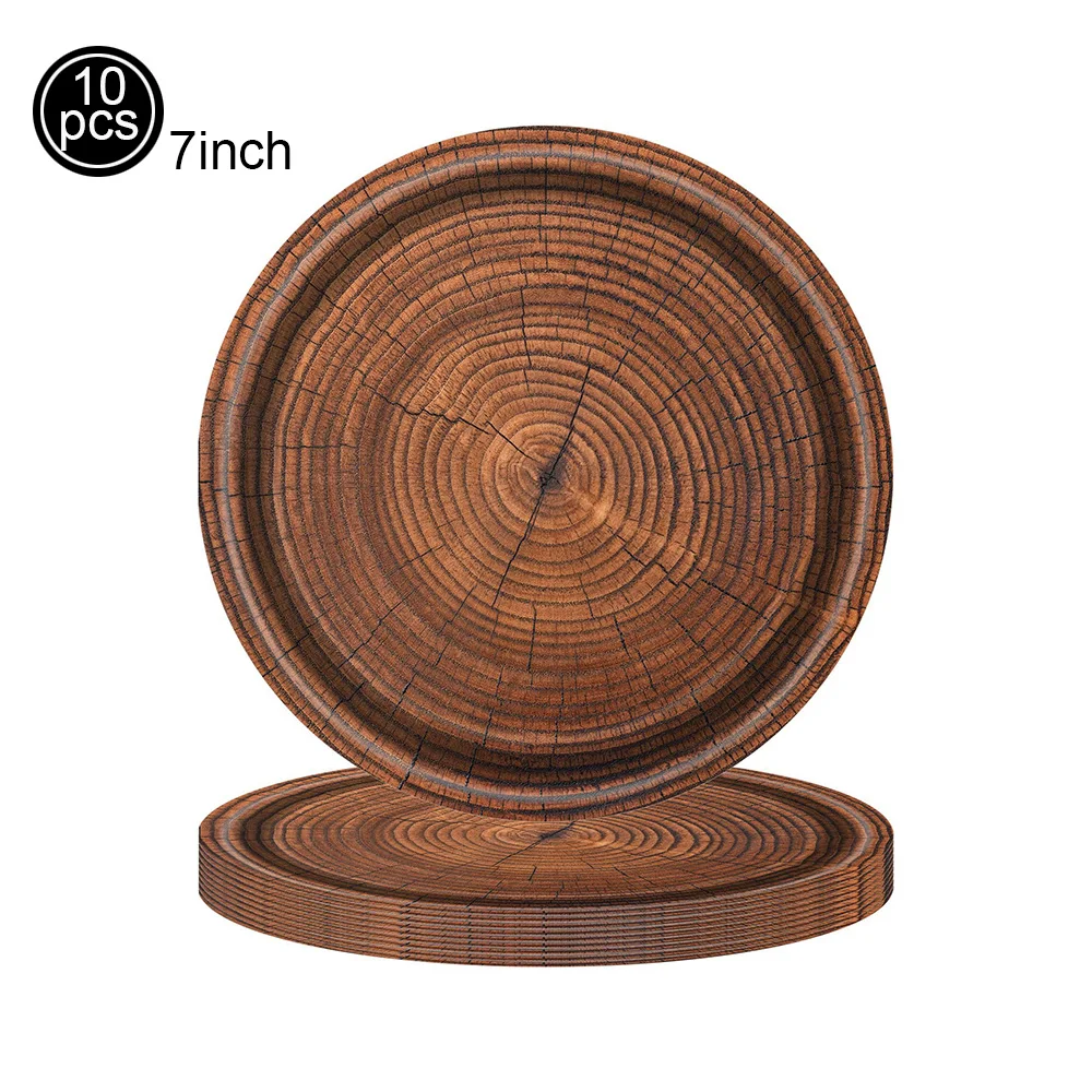 Скатерть под дерево одноразовые пластиковые прямоугольные скатерти тарелки