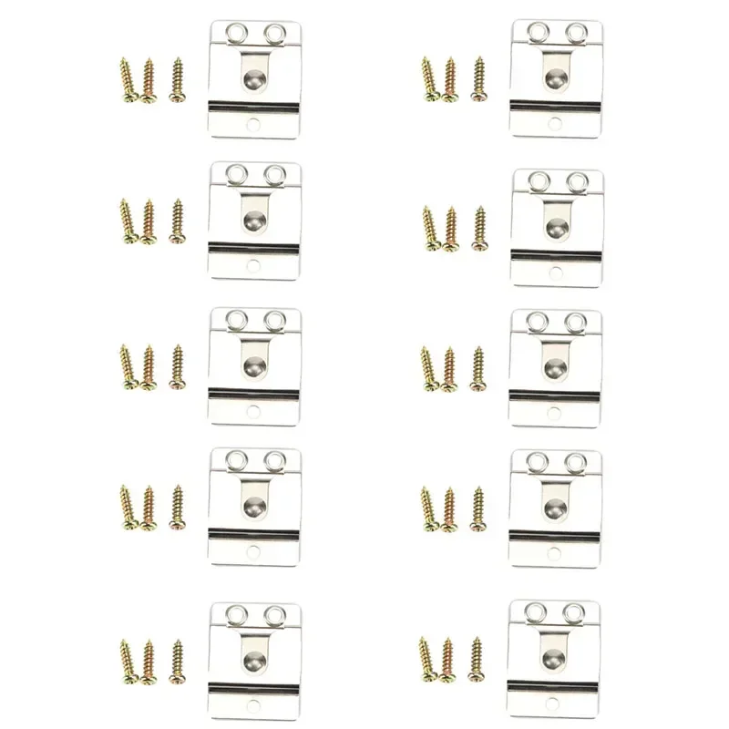 10pcs Metal Screw In Mic Microphone Speaker Belt Hang Up Clip for Kenwood TM471 TK7160 TK8160 TK7180 CB Ham Radio Walkie Talkie