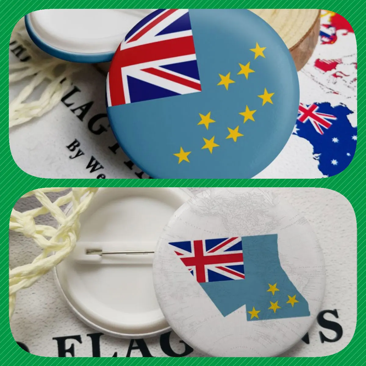 Броши с эмблемой национального флага Тувалу