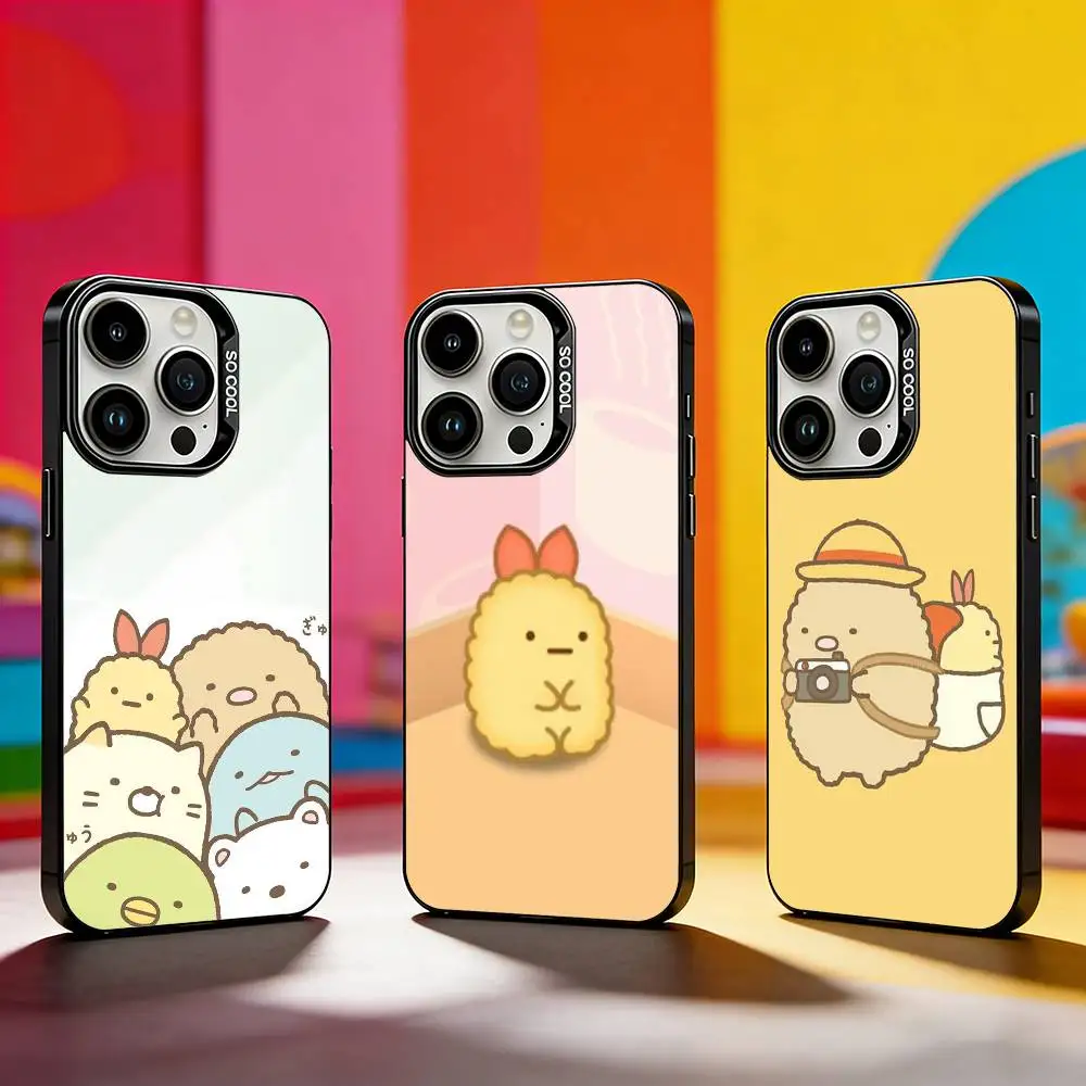 Фото Чехол для телефона Sumikko Gurashi для iPhone 17, 16, 15, 14, 13, 12, 11 Plus, Pro Max, XS, цветной серебристый чехол для телефона