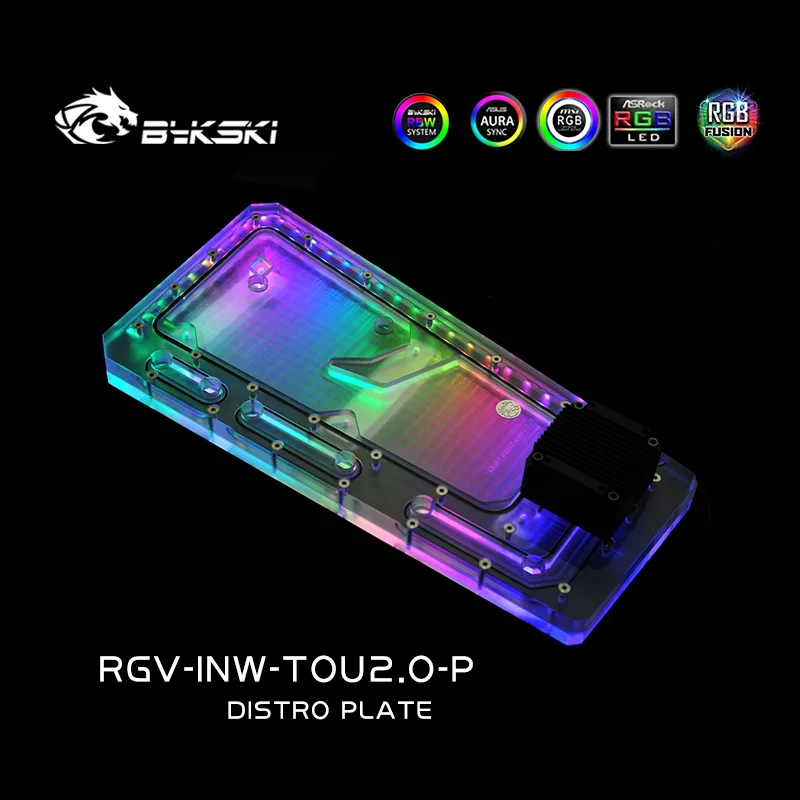 BYKSKI Акриловая плата Решение для водяного канала Использование корпуса IN WIN TOU2.0