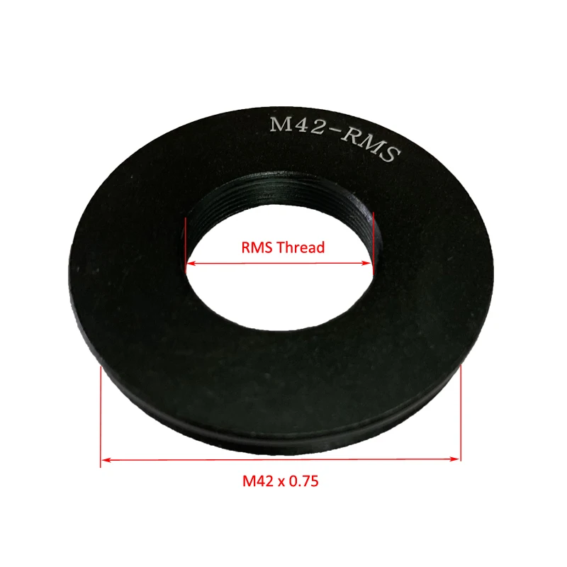 

Microscope objective lens to Nikon Canon SLR M42 to RMS adapter ring for microscopic macro photography