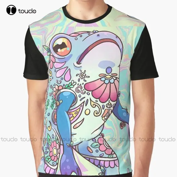 

Pastel Loveland Frog Graphic T-Shirt Custom Aldult Teen Unisex Digital Printing Tee Shirts Custom Gift Xxs-5Xl Streetwear