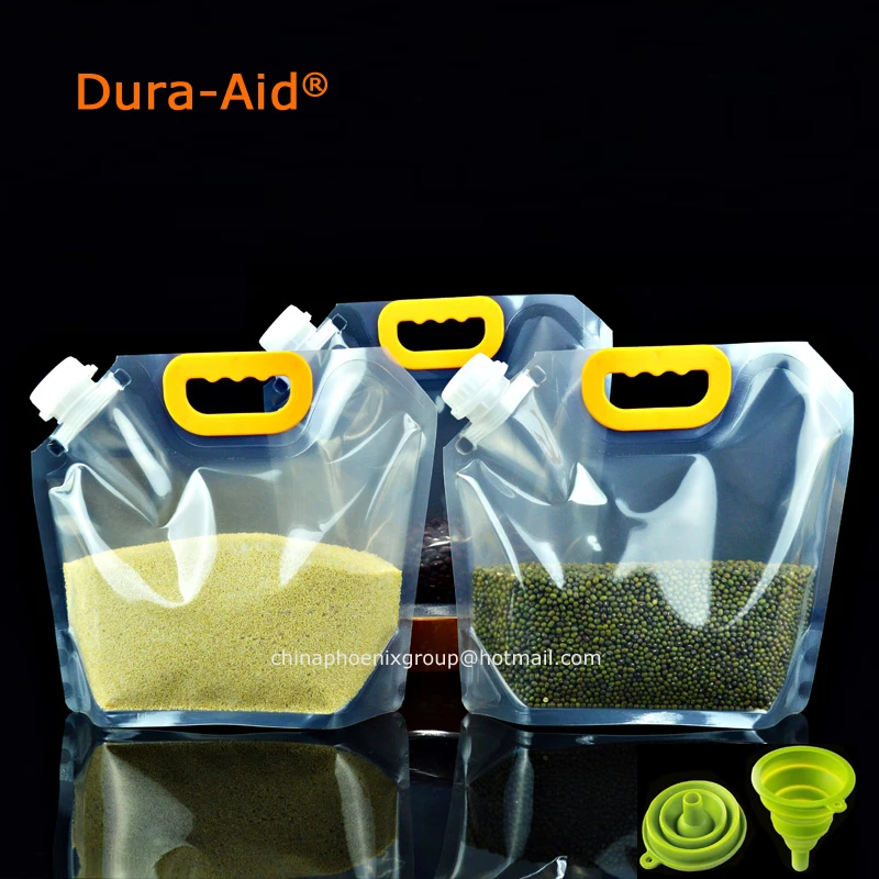 

Reusable 5PCS 1.5-5L Portable Food Packaging Bag Grain Sealed Bag Insect-proof Moisture-proof Fresh-keeping Storage Bag Kitchen