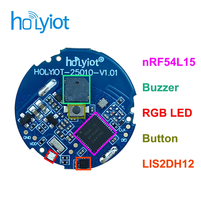 Фото nRF54L15 Ble 6,0 маяк с датчиком акселерометра и зуммером, модуль Ble низкой мощности, устройство для отслеживания активов в помещении №2