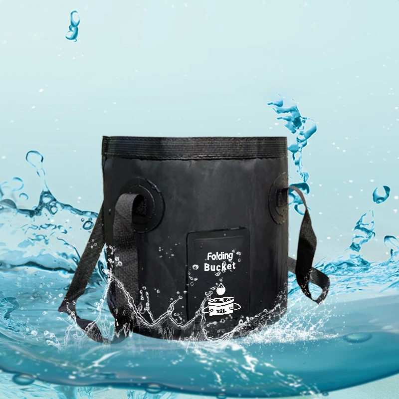 

PVC Fishing Bucket Bag Folding Portable Waterproof Camping Picnic Outdoor Handbag Travel Multifunctional Fish Water Bucket xa4ws