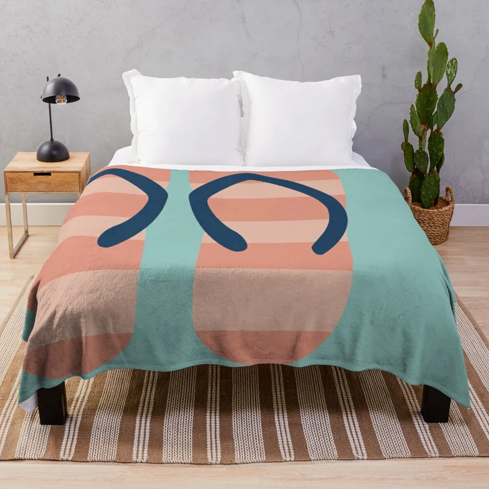 

Розовые полосатые шлепанцы, плед для кровати, Роскошный плед, одеяло, плед