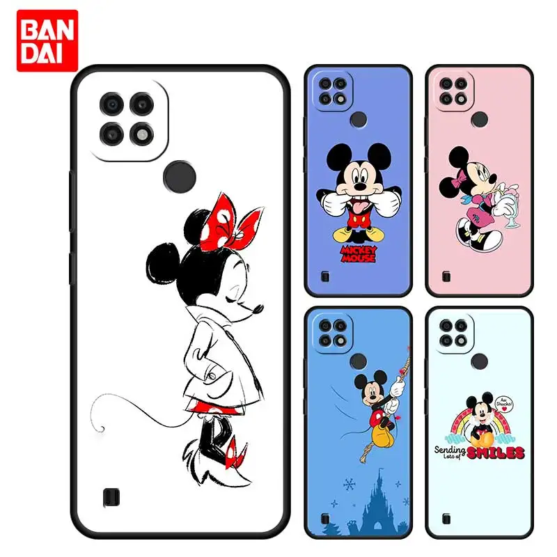 

Cover Case for Realme C21 C21Y C25 C25s C15 C11 C17 C3 C3i C20 5 6 7i 8i 8 8Pro Narzo30A Bag Capa Armor Mickey Mouse Funny