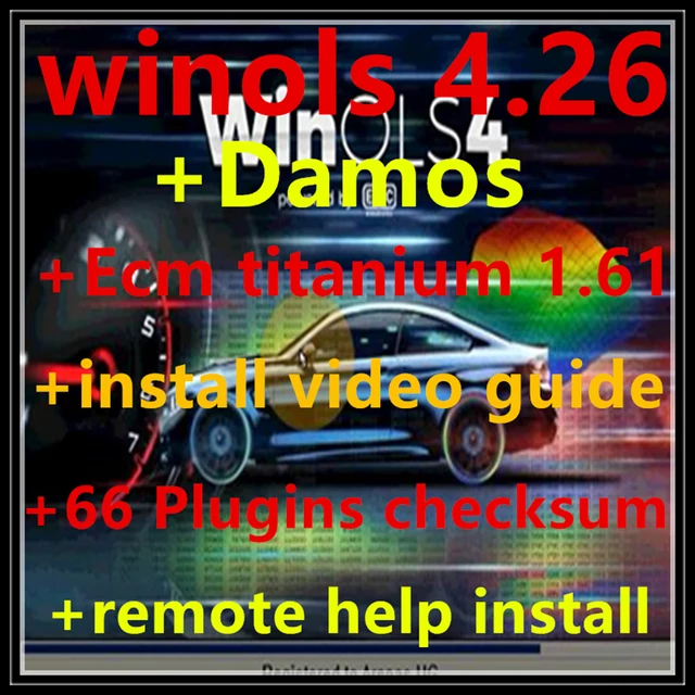 Winols 4.26 With 66 Plugins And Checksum+ ECU Remapping lesson+ install video guide+ programs + New Damos File 2020 1