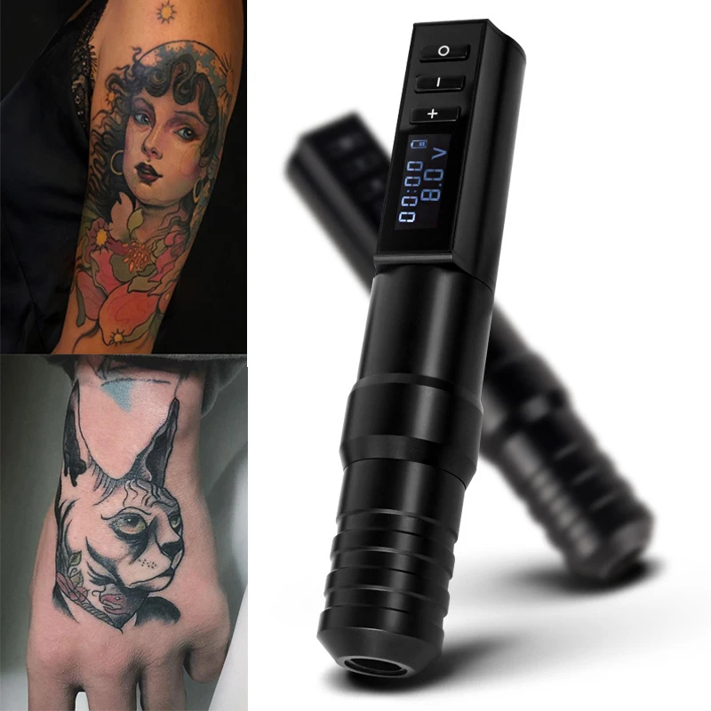 

Ручка для татуировки с беспроводной зарядкой, портативная машинка «Все в одном» для нарезки татуировок, боди-арта, боди-арта