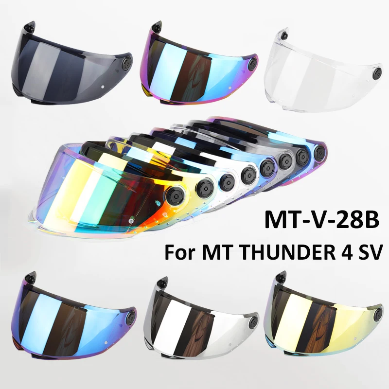 

Helmet Visor Shield For THUNDER 4 SV Sunscreen Capacete Windshield Uv Protection Motorcycle Replace Extra Lens MT-V-28B