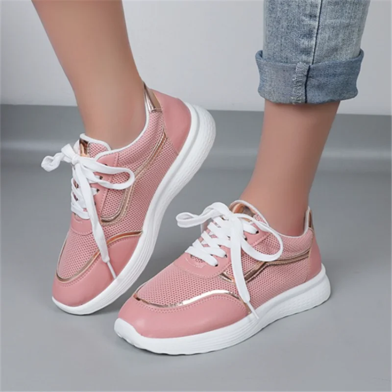 

Women Breathable Mesh Running Shoes Trainers Woman Slip on Shoes Casual Sport Outdoor Shoes Walking Flying Mesh Sneaker
