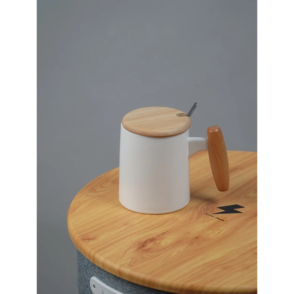 Чайный набор кружка с ложкой и крышкой 350 мл |