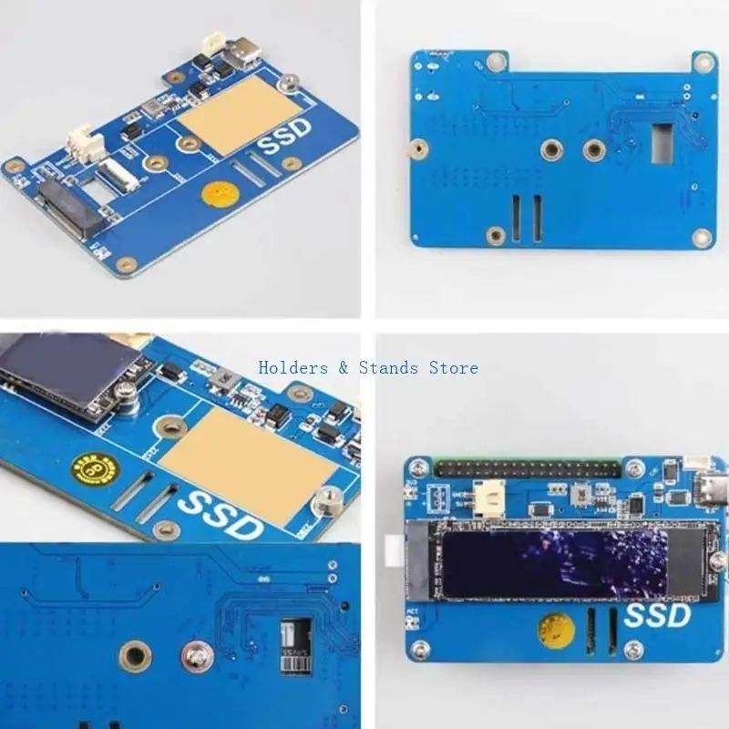 Фото Плата адаптера SSD Y4UE MPS2280P PCIe к M.2 NVME для платы расширения RPi 5 №3