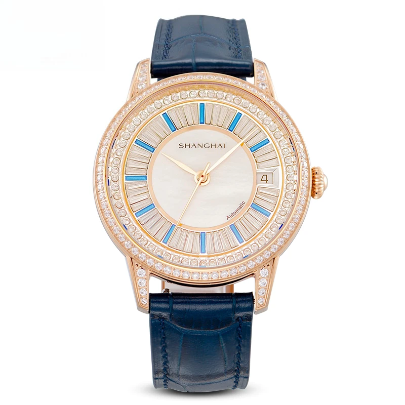 Фото Женские механические часы Shanghai Watch Metropolis Modern Series Crystal Orchid Heart №2