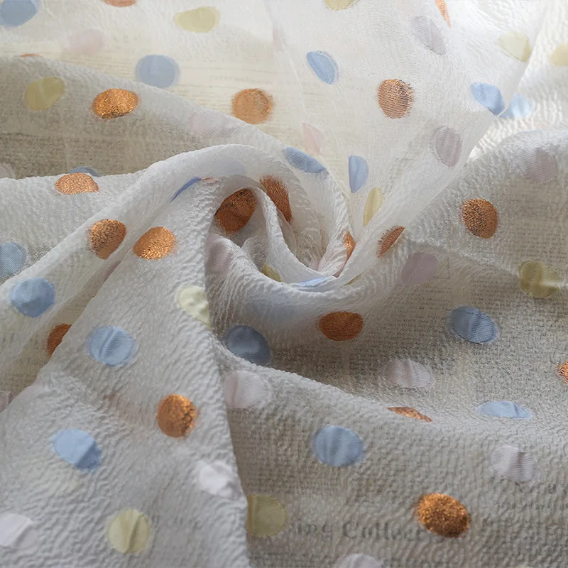 

Окрашенная в пряжку жаккардовая ткань для одежды, топы, модная ткань, дизайнерская ткань, тюль