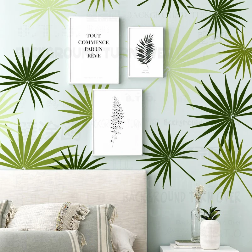 Трафарет настенный 34-45 см для рисования декоративный декор тропическая летняя