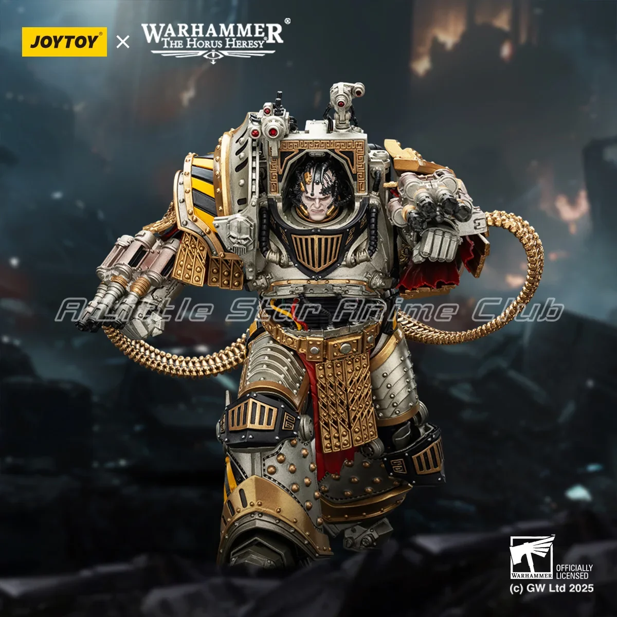 Фото Предзаказ: Фигурка JOYTOY Warhammer The Horus Heresy Iron Warriors Perturabo, Примарх LV-го легиона, масштаб 1/18, модель для коллекционирования №3
