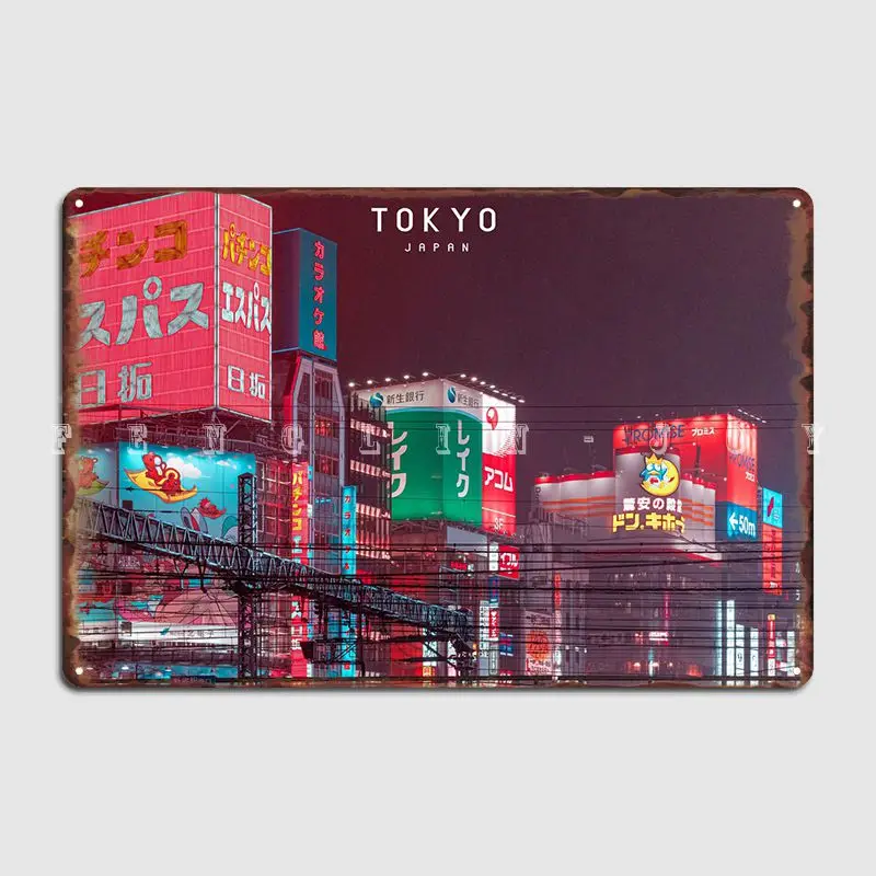 

Tokyo Poster Metal Plaque Wall Mural Mural Personalized Poster Tin Sign Poster