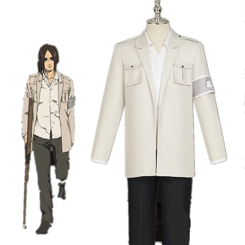

Custom Made Anime Attack On Titan Cosplay Marley Cosplay Costume Coat Shirt Pants For Men Boy Fancy Set Coat Shirt Pants Set