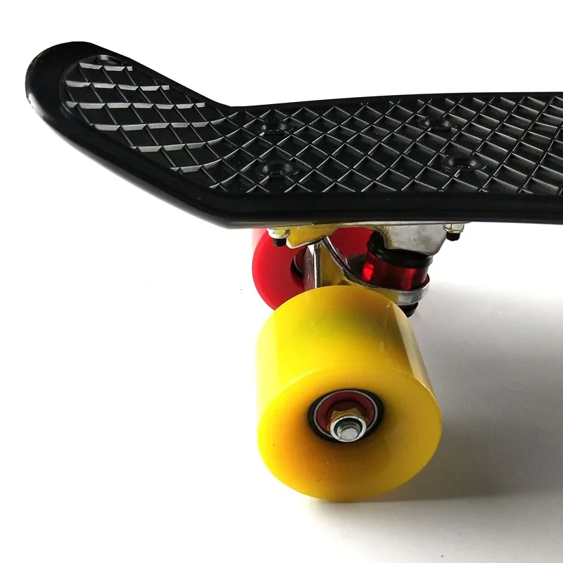 Jusenda 56 см скейтборд мини Лонгборд Single Rocker детей скутер крейсер пастельных Пенни