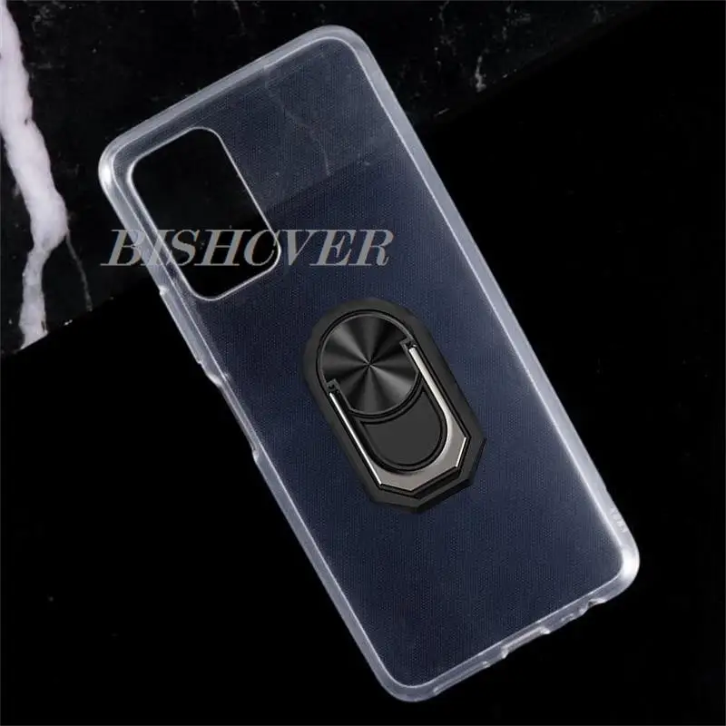 For Infinix Note 8i 6.95" Note 8i 8 X683 X692 Back Ring Holder Bracket Phone Case Smartphone TPU Soft Silicone Cover