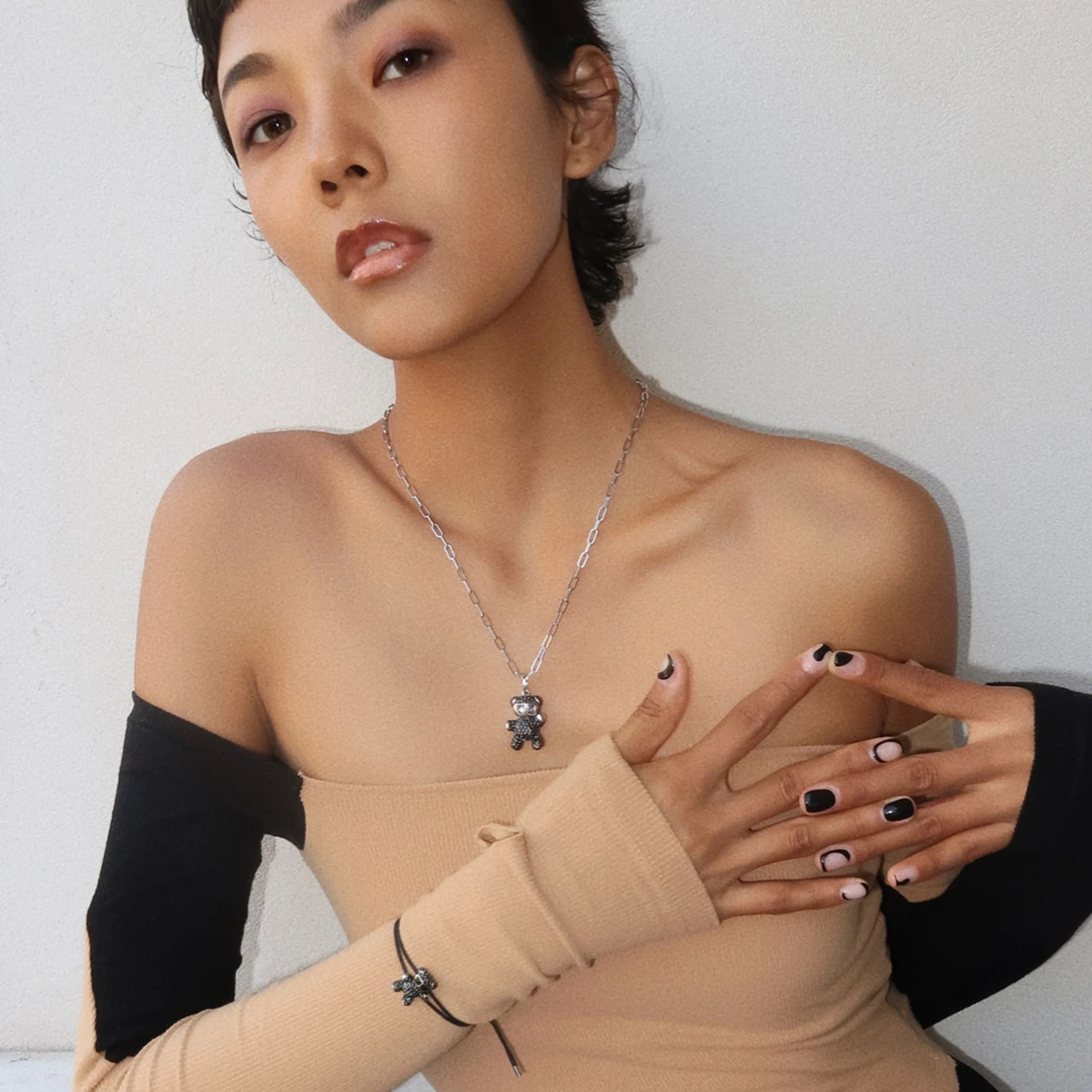 PANDOO Мода 925 серебро оригинальные аксессуары милый ребенок глазурь плюшевый