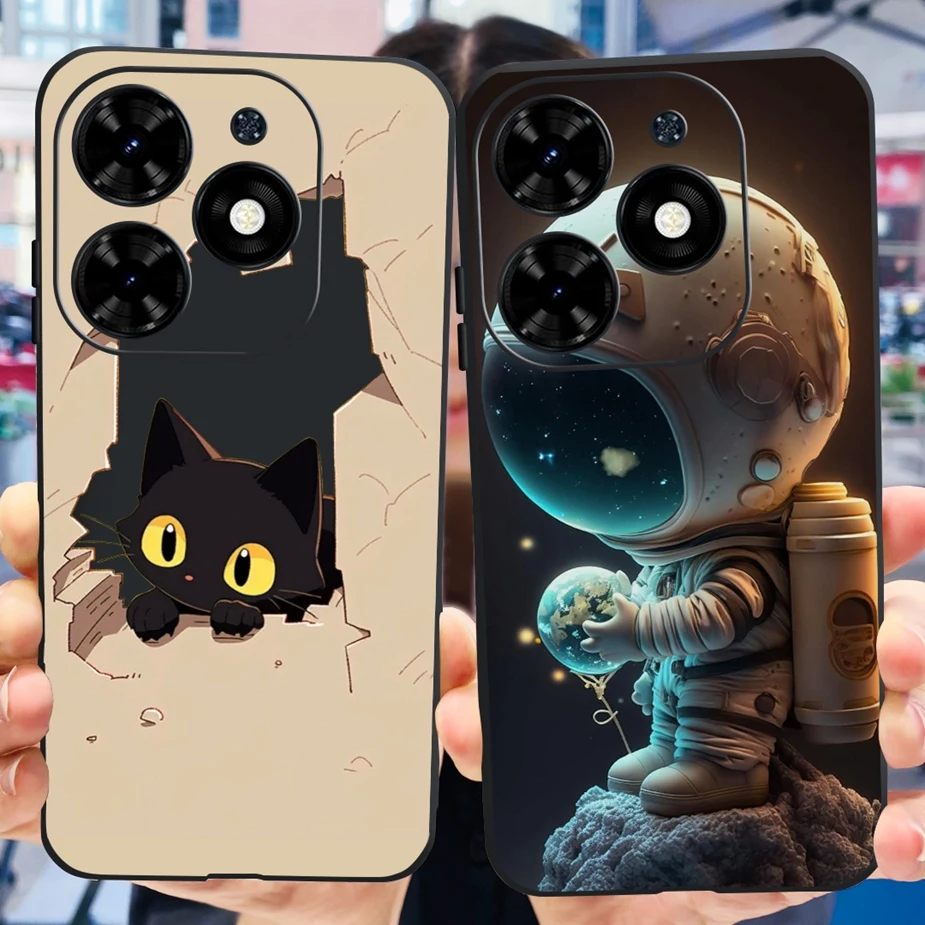 Для Infinix Hot 40i чехол X6528B Новая модная окрашенная Обложка мягкая силиконовая