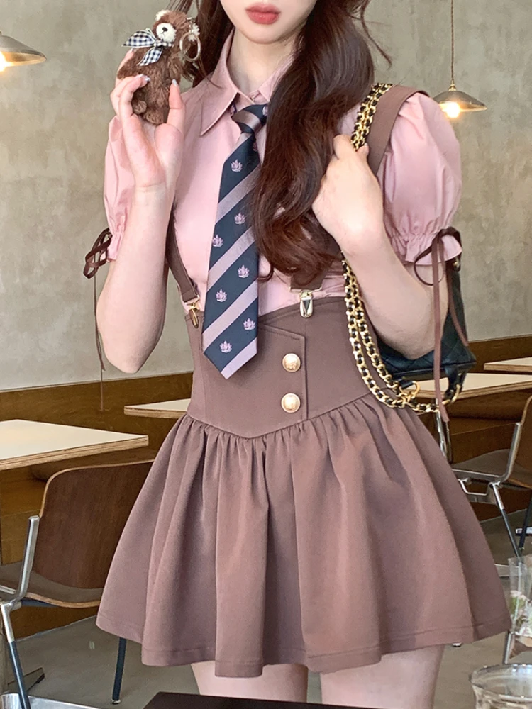 Летний милый комплект из двух предметов для женщин повседневный Женский