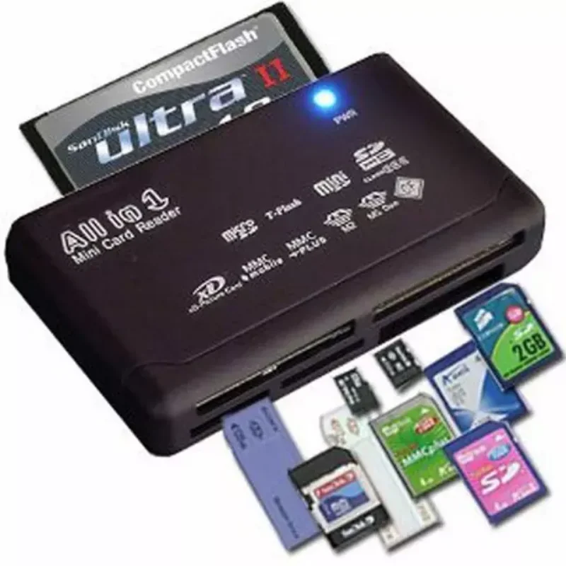 

Mini Memory Cardreader All in One Card Reader USB 2.0 480Mbps Card Reader TF MS M2 XD CF Micro SD Carder Reader