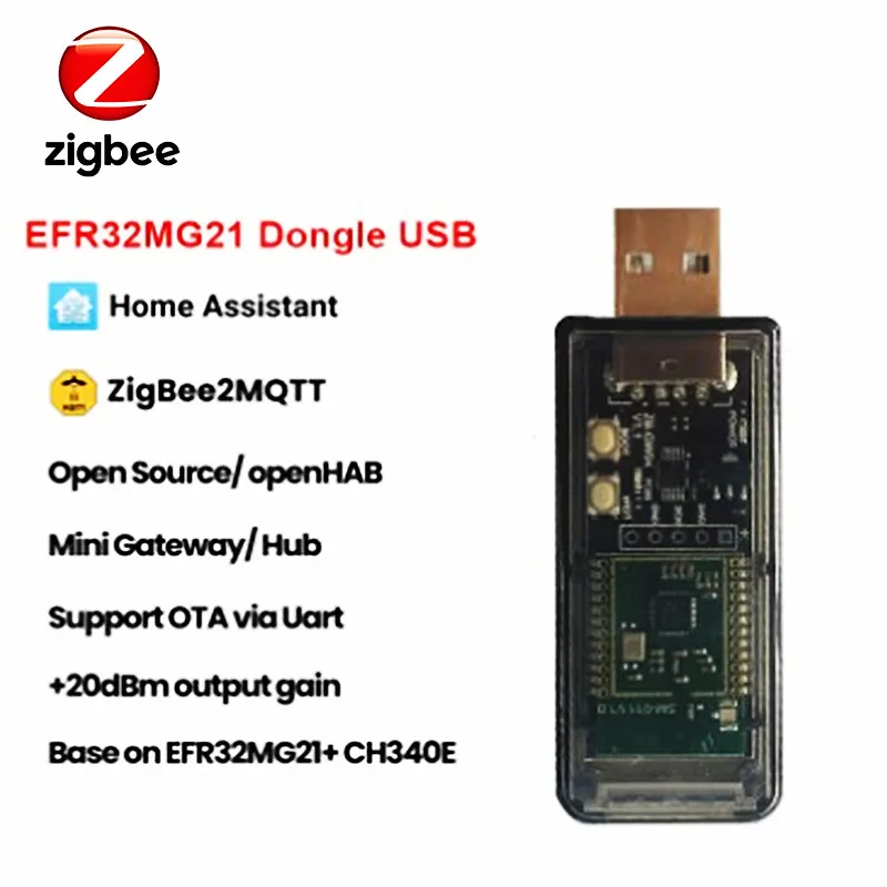 ZigBee Smart Gateway USB Dongle,Smart Home ZB-GW04 HUB PCB Antenna Gateway USB Chip Module,Work With Home Assistant ZHA NCP