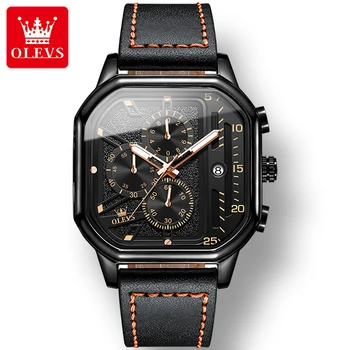 Square Quartz Watches for Men - Waterproof 1