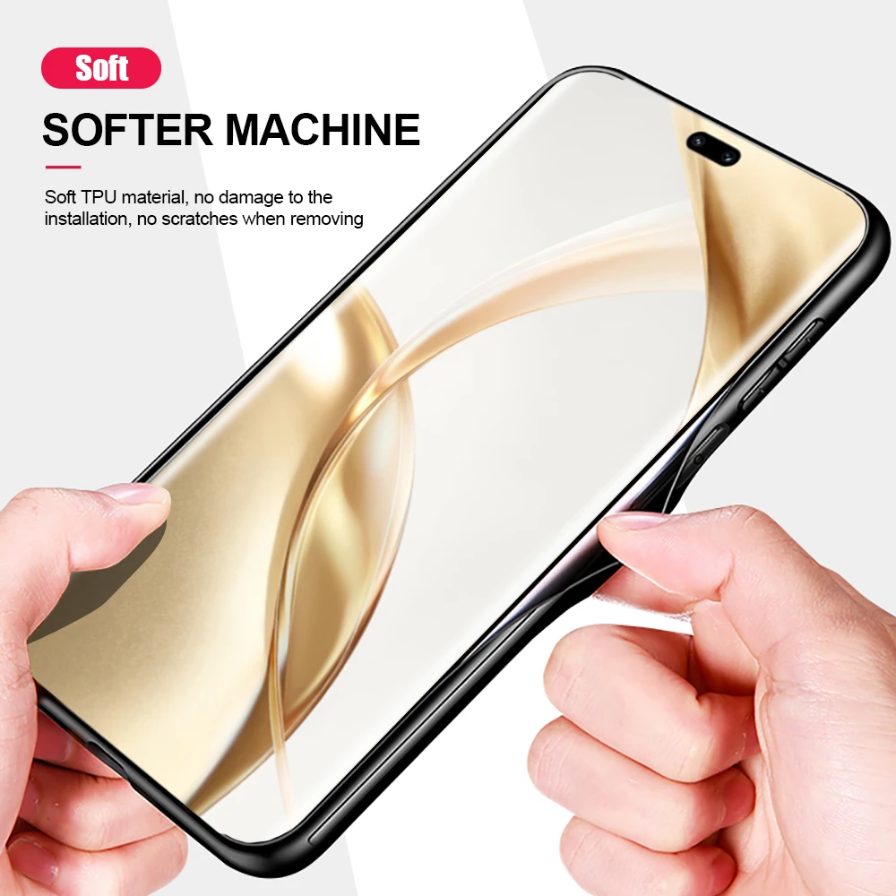 Матовая Магнитная кожаная искусственная кожа для Honor 200 Pro мягкая рамка из ТПУ