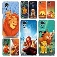 the lion king anime phone case for xiaomi redmi note 11 9s 9 8 10 pro 7 8t 9c 9a 8a k40 pro 11t 5g silicone clear cover coque