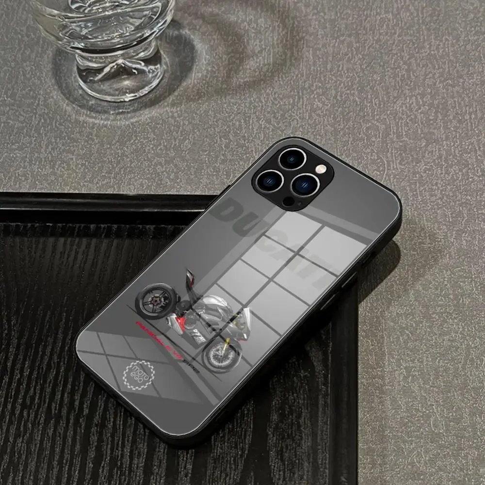 Чехол для телефона D-DuCatis новинка 2024 закаленное стекло IPhone 16 15 Promax 14 13 Pro 12 11 plus