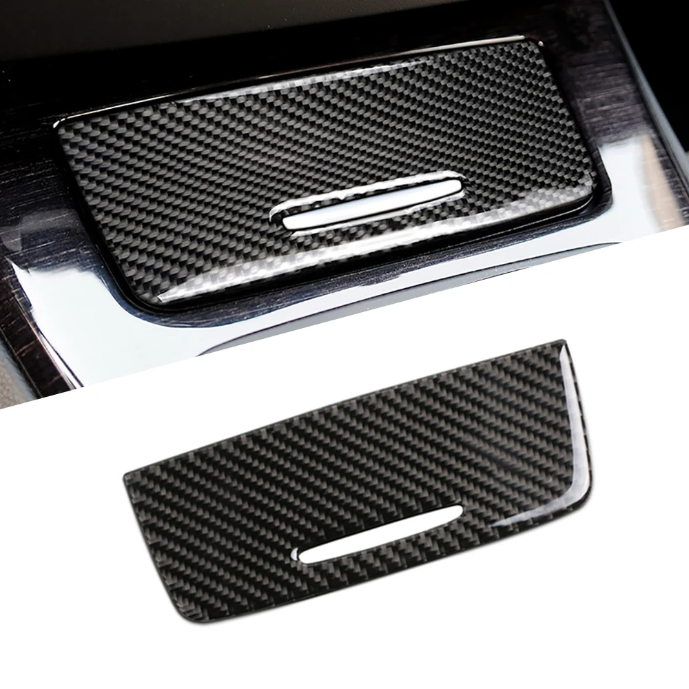

For BMW E90 E92 E93 3 Series 2005-2012 Auto Accessories Carbon Fiber Car Storage Box Panel Trim Cover Decor Sticker Interior